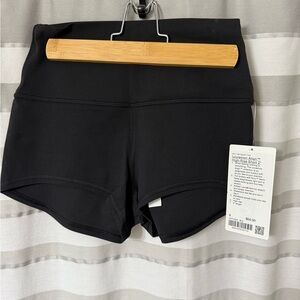lululemon athletica Black High Waist Women's Shorts, size 8, 2 inch inseam